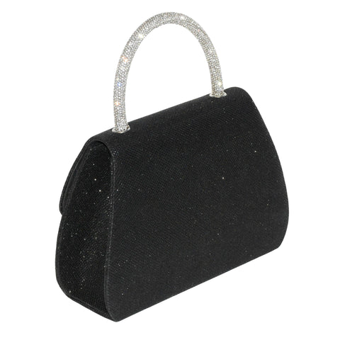 Evening Bag with Glitter Handle and Bow.