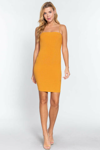 Cami Heavy Rib Mini Dress.