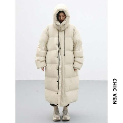 Jacket Female Long Winter | Loose Long Female Jacket | Jacket Long