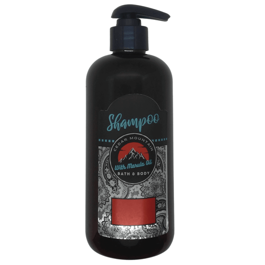 Cedar Mountain Frozen Shampoo with Marula Oil.