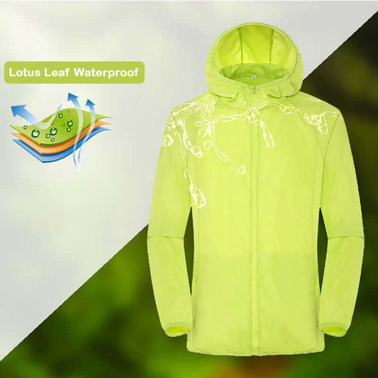 Camping Rain Jacket Men Women Waterproof Sun Protection Clothing