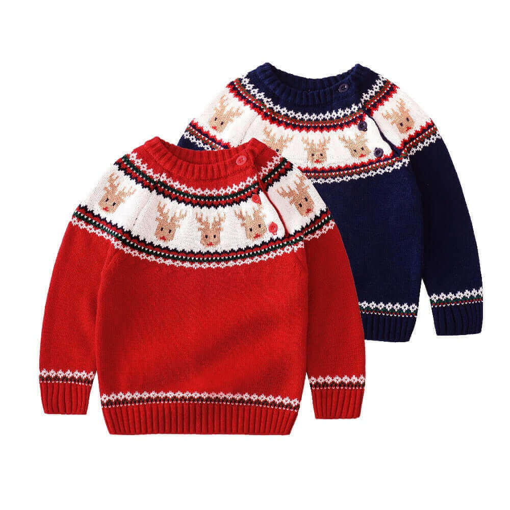 Christmas Boys Girls Sweater Autumn Winter Children Sweaters Clothing.