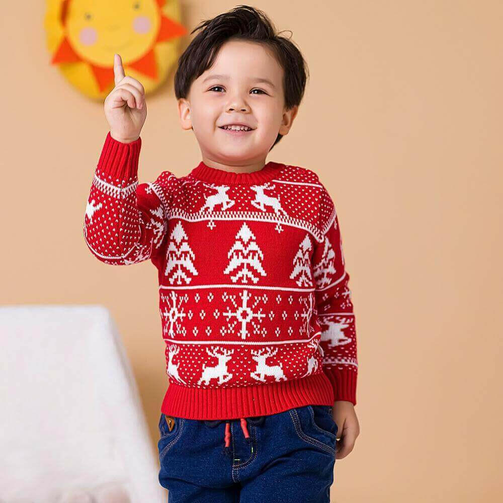 Christmas Boys Girls Sweater Autumn Winter Children Sweaters Clothing.