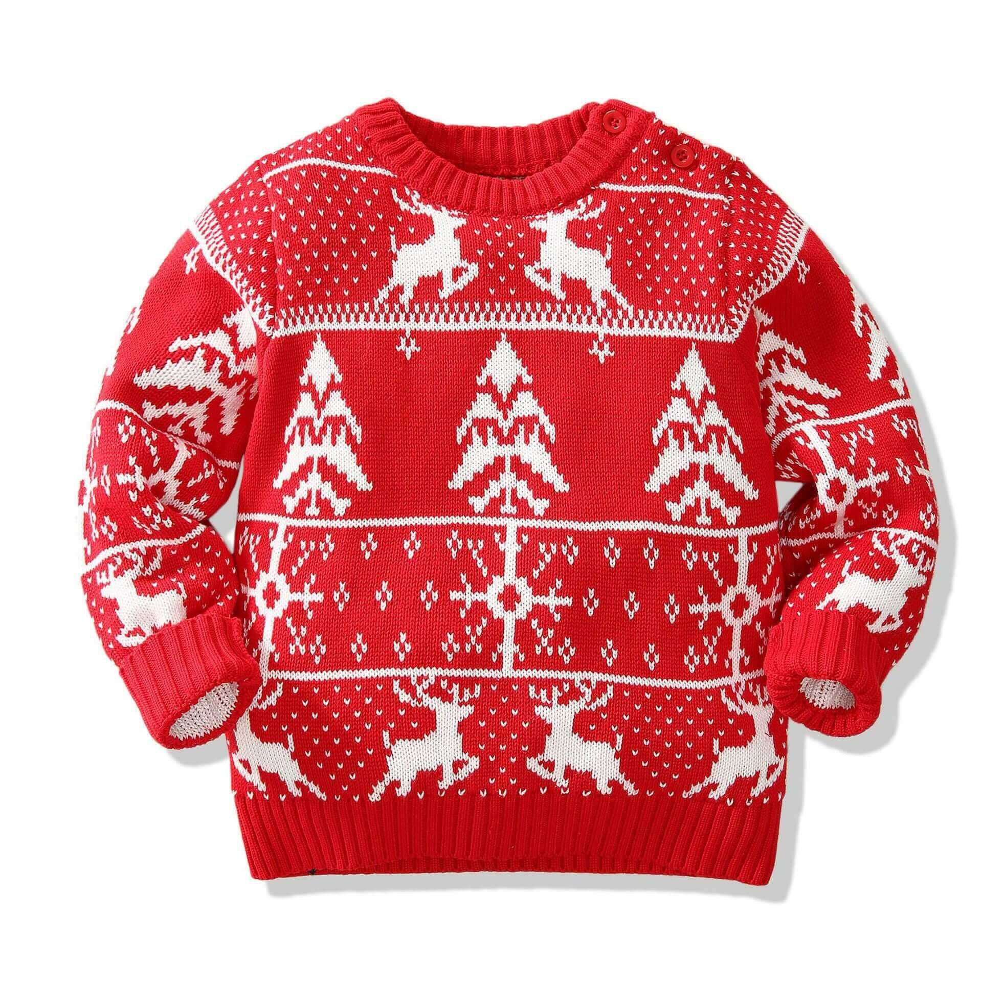 Christmas Boys Girls Sweater Autumn Winter Children Sweaters Clothing.