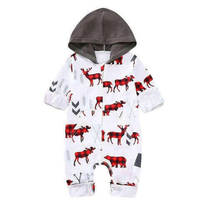 Christmas Clothes Newborn Infant Winter Jumpsuit.