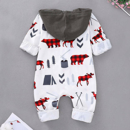 Christmas Clothes Newborn Infant Winter Jumpsuit.