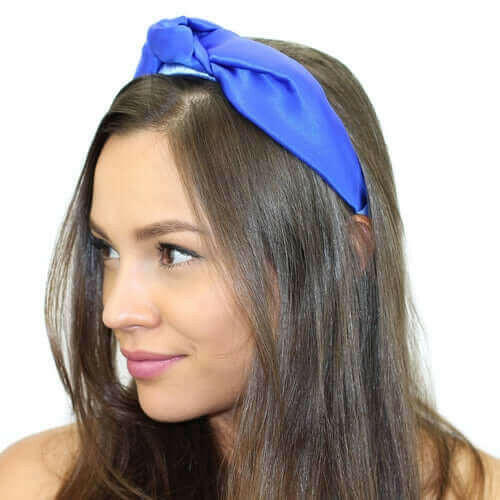 Floral Silk Top Knot Headband.