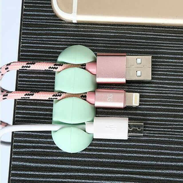 Cute 2 Pcs Headphone Headset Wire Wrap Cord Winder.