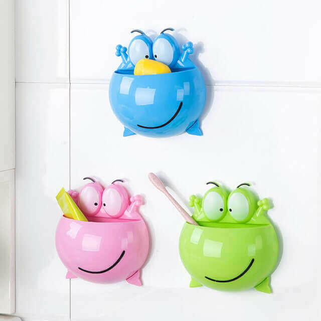 Cute Cartoon Home Bathroom Toothbrush Holder Wall