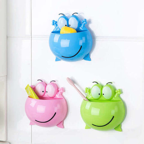 Cute Cartoon Home Bathroom Toothbrush Holder Wall