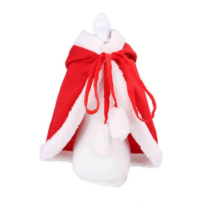 Cute Christmas Dog Coat Cat Costume Soft Warm Cat.