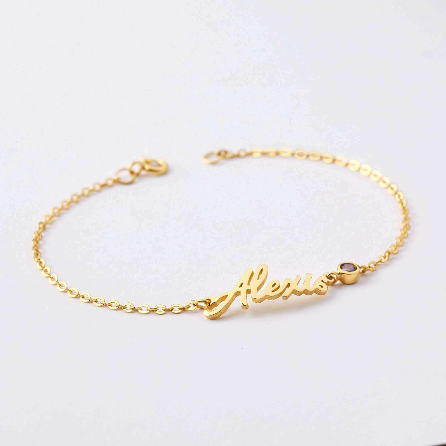 Personalized Name Bracelet, Cursive Name Bracelet, Tween Girl Gift