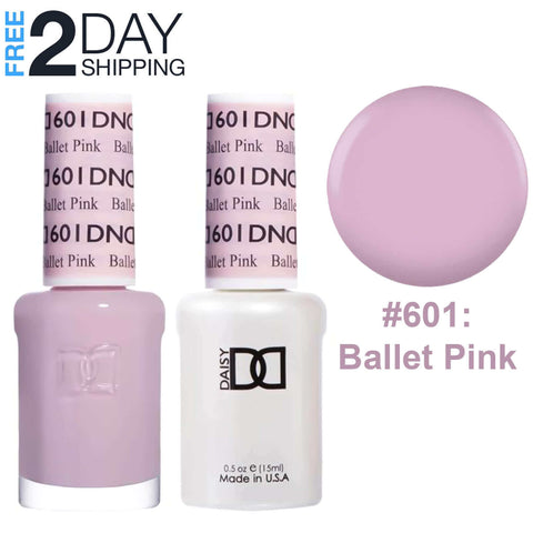 DND Gel Nail Polish & Nail Lacquer Set Soak Off Duo Set - #601 Ballet