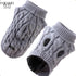 (EXTRA WARM) DOG AND CAT CABLE KNIT SWEATER - GREY