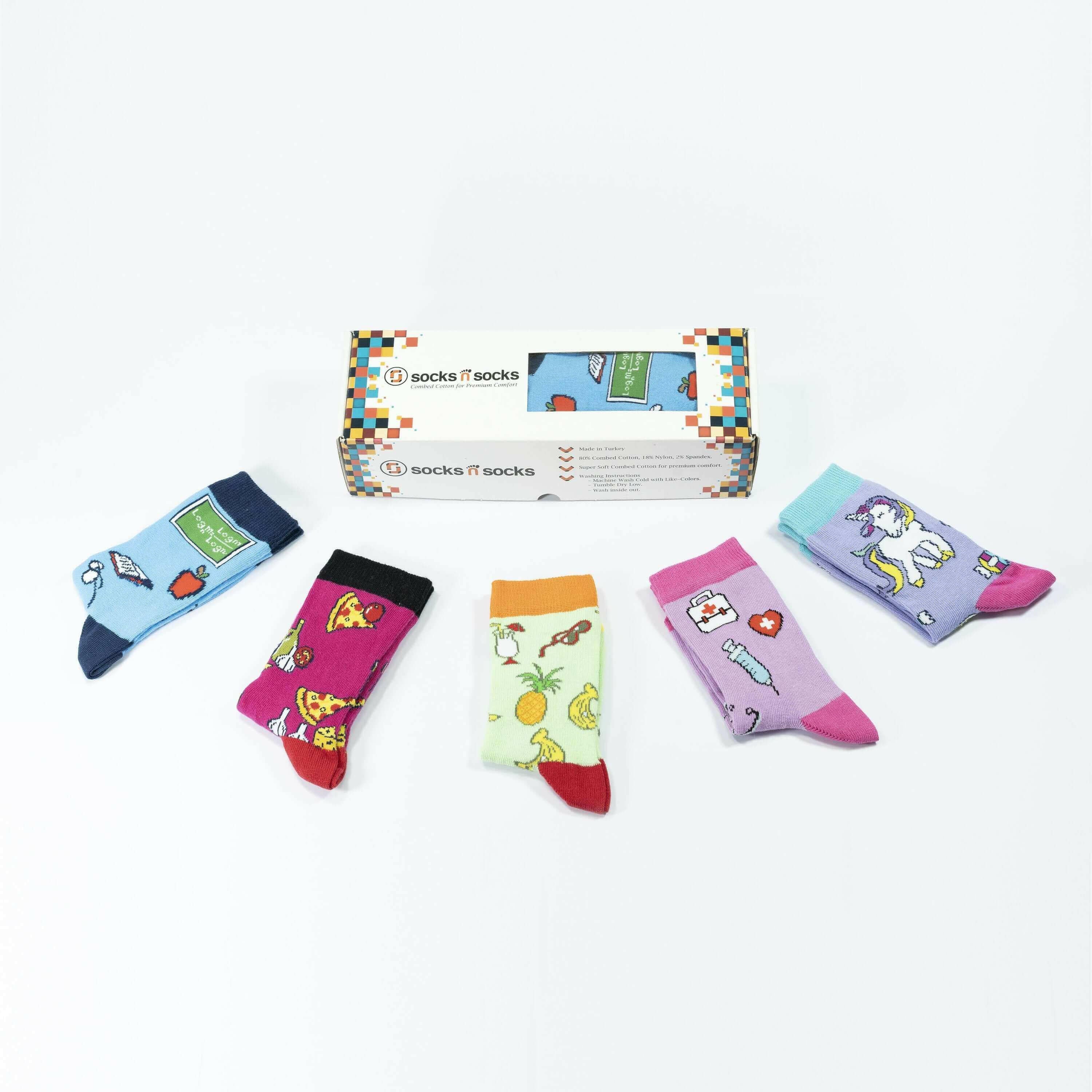 Women's Fun Socks Set.