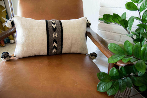 Neza Native Arrows, Black and White Pillow Cover.