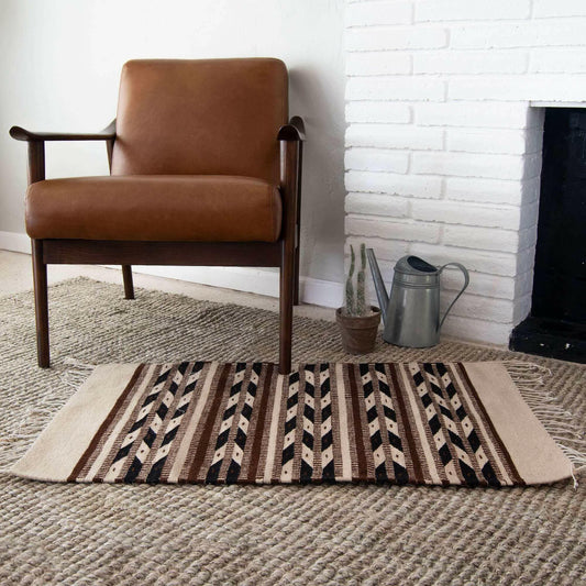 Neza Native American Rug with Arrows Design.