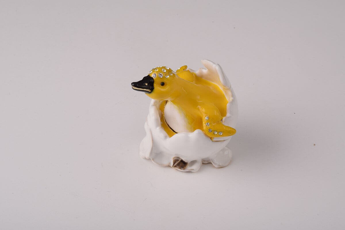 Duck Coming out of Eggshell