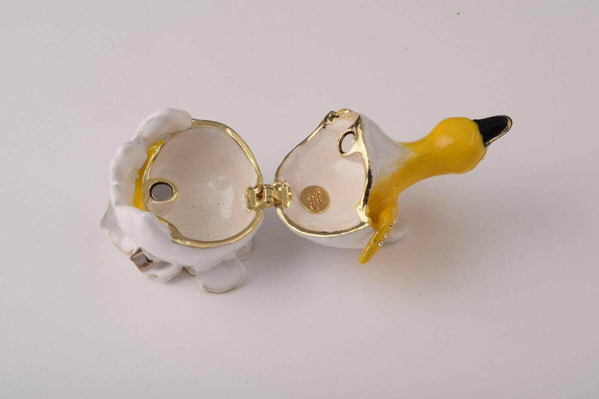 Duck Coming out of Eggshell