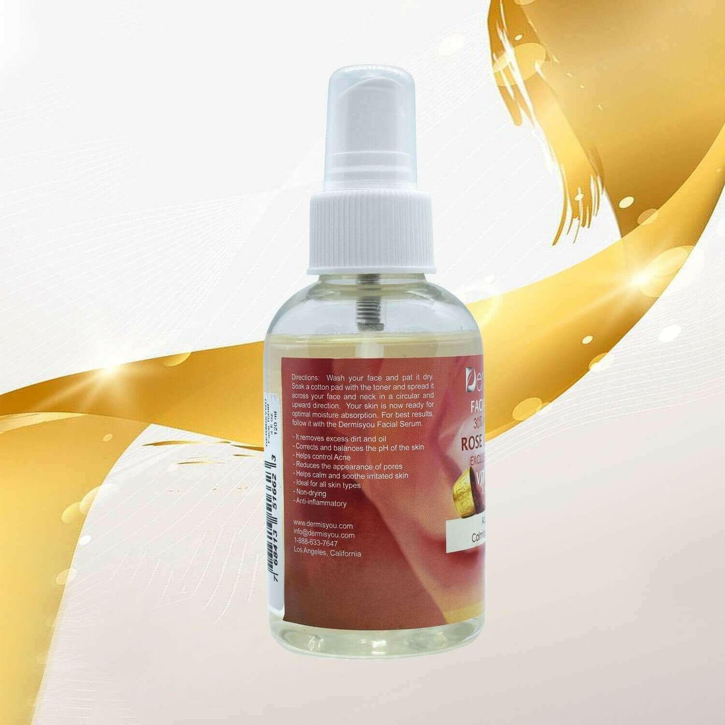 Cleansing & Hydrating Facial Toner with Saffron & Rose Water.