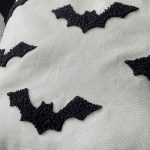 Halloween throw pillow cover, tufted accent pillow.