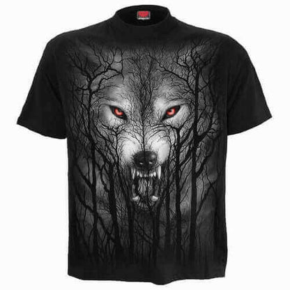 FOREST WOLF - T-Shirt Black