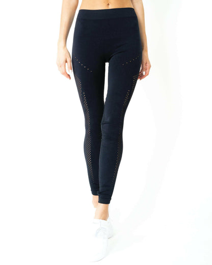 Milano Seamless Legging - Black [MADE IN ITALY].