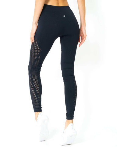 Milano Seamless Legging - Black [MADE IN ITALY].