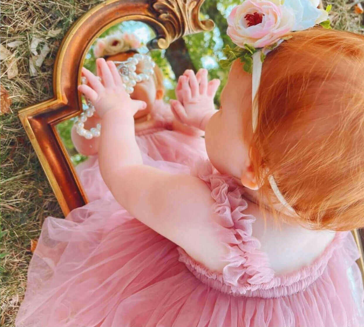 tulle a-line dress || mauve