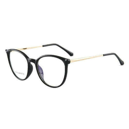 EP Anti-blue glasses European and American flat mirror cat eye glasses.