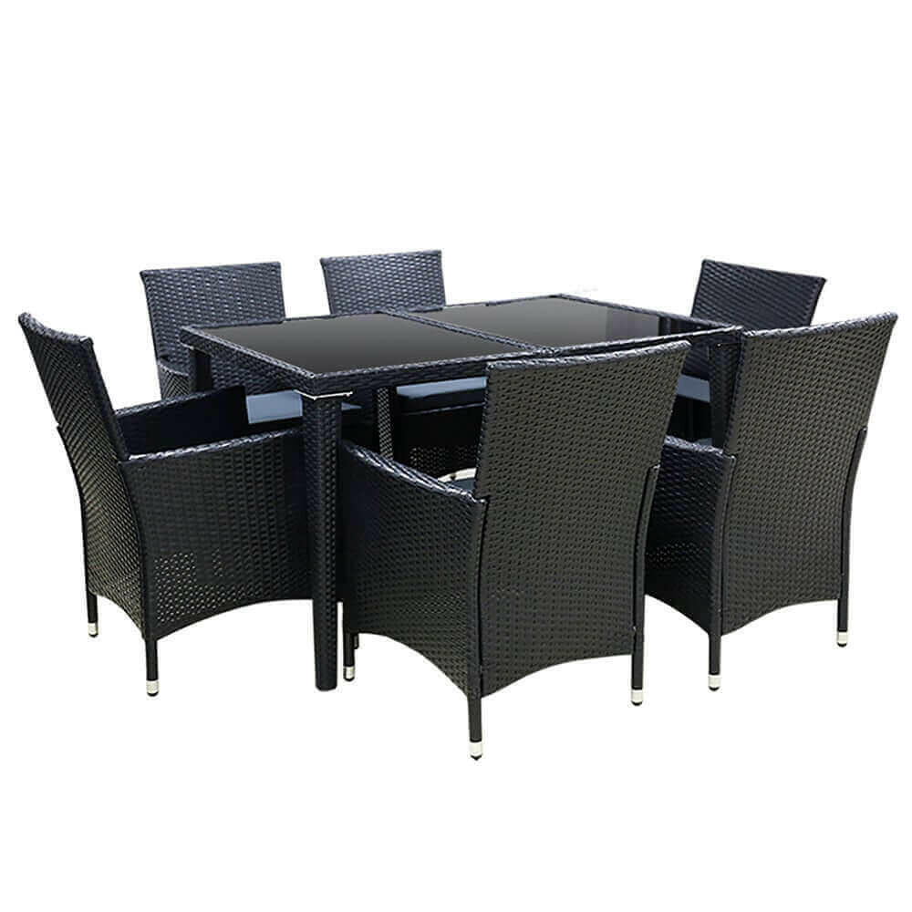 Gardeon Outdoor Furniture 7pcs Dining Set.