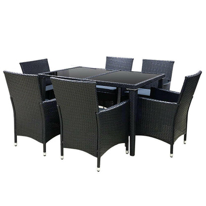 Gardeon Outdoor Furniture 7pcs Dining Set.