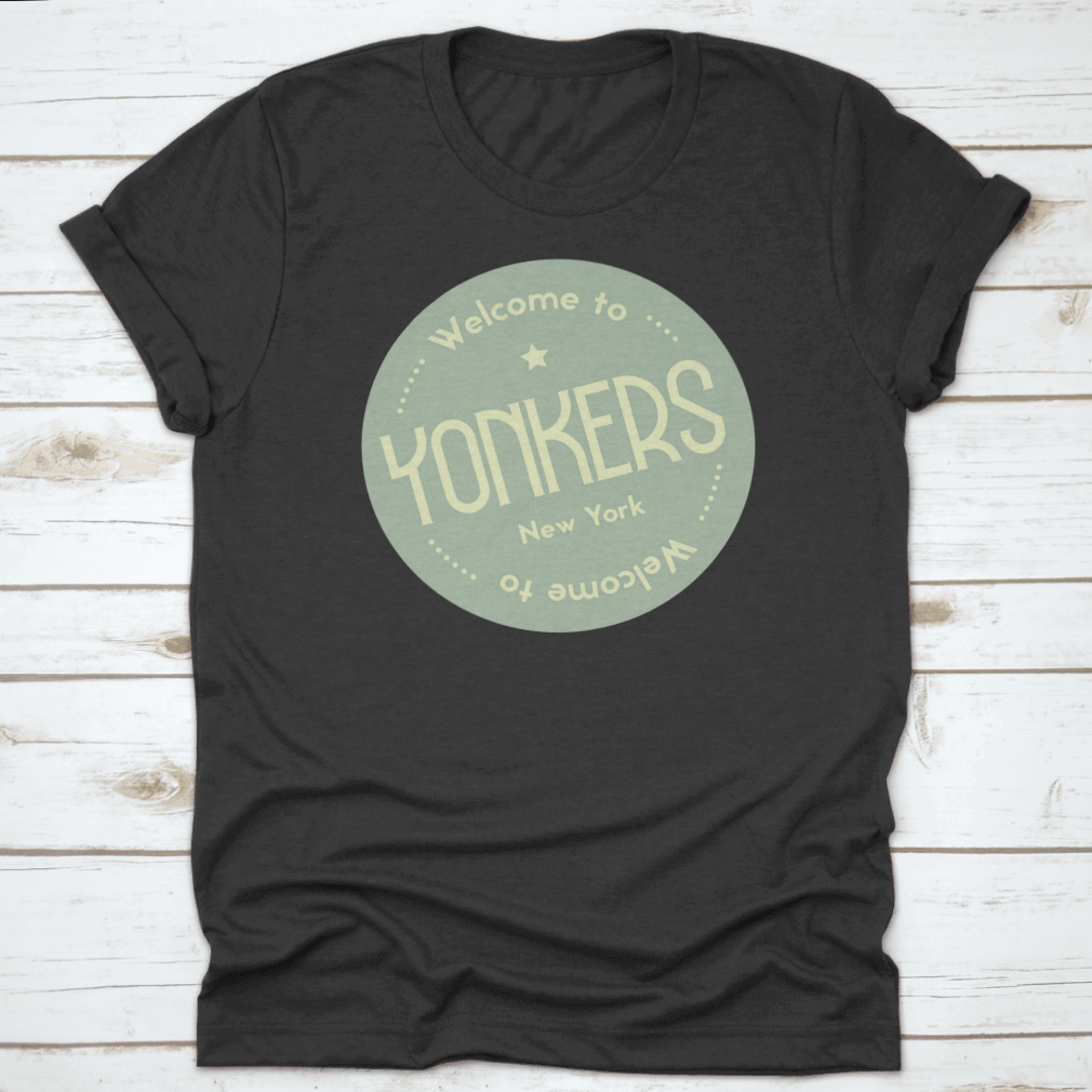 Welcome To Yonkers New York Tourism Badge Or Label Sticker. Isolated.