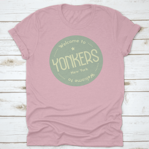 Welcome To Yonkers New York Tourism Badge Or Label Sticker. Isolated.