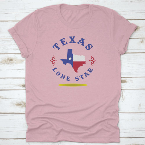 Texas Map With Nickname Lone Star Logo Design Concept.