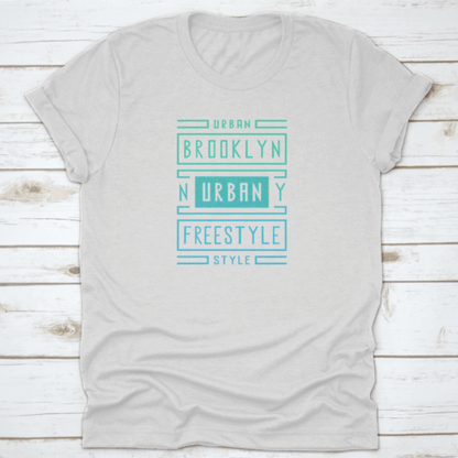 Vector Retro Illustration On The Theme Of Brooklyn. Urban. Freestyle.