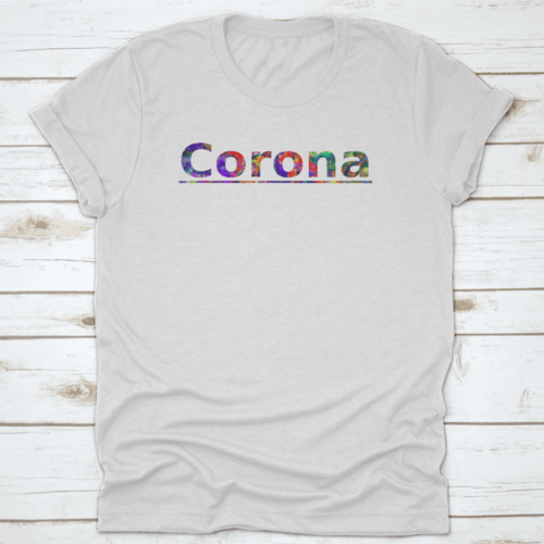 Corona Colorful Typography Text Banner The Word Corona California.