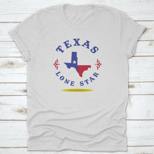 Texas Map With Nickname Lone Star Logo Design Concept.