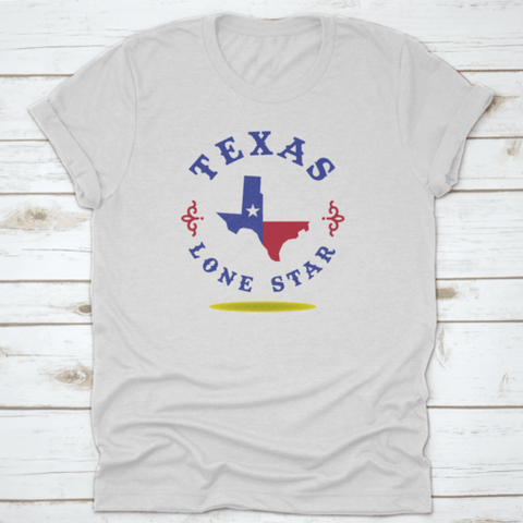 Texas Map With Nickname Lone Star Logo Design Concept.