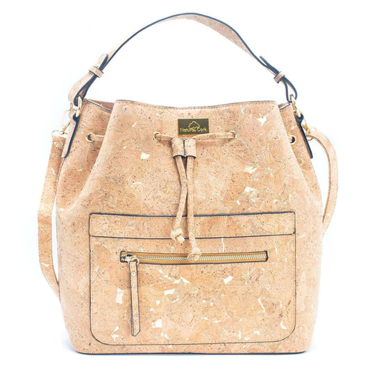 Natural cork Molten Gold Potli Bag-BAG-2091.