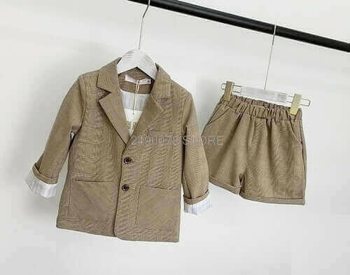 Girls Minority France Formal Wedding Party Suit Boys Blazer+Pants 2Pcs.