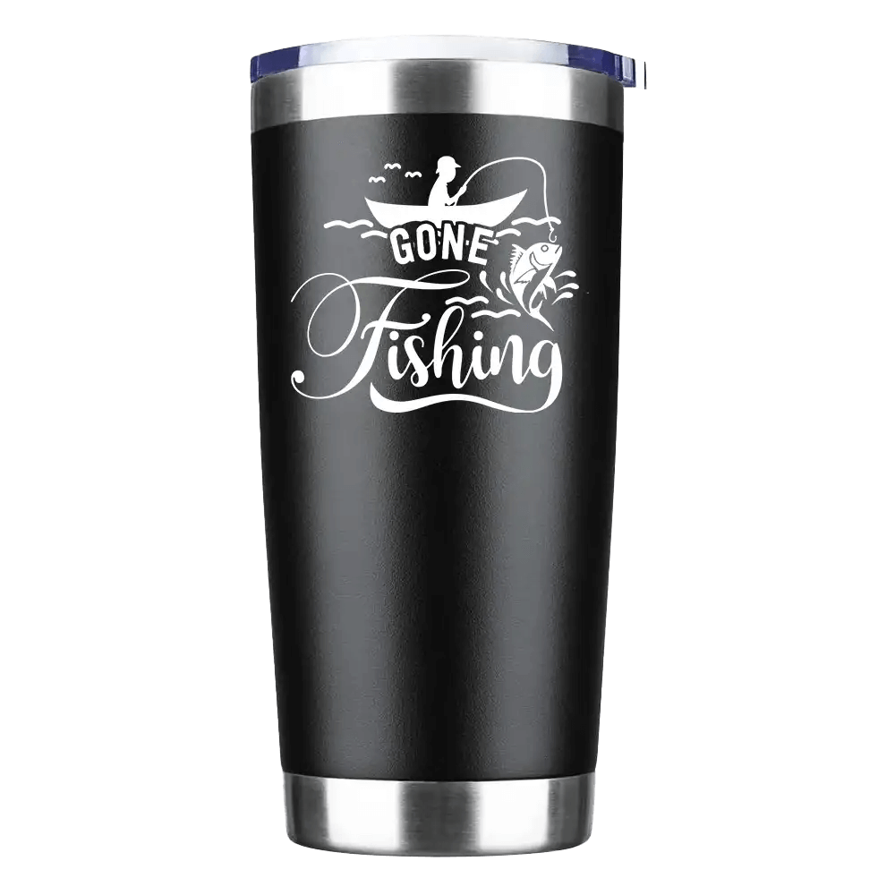 Gone Fishing 20oz Insulated Vacuum Sealed Tumbler