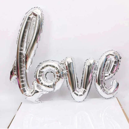 Red Love Letter Foil Balloon Pink Silver Gold Ballon Anniversary Wedding Valentines Birthday Party Decoration Photo Props Decor.