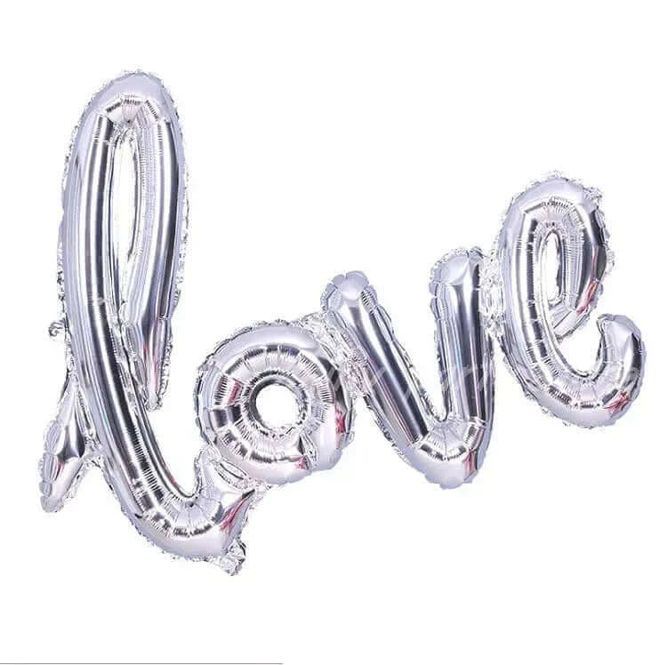 Red Love Letter Foil Balloon Pink Silver Gold Ballon Anniversary Wedding Valentines Birthday Party Decoration Photo Props Decor