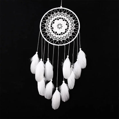 black white dream catcher wall decor