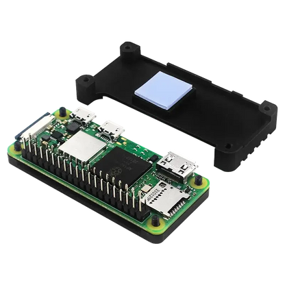 Raspberry Pi Zero 2 W Aluminum Case CNC Armored Shell with Heatsink GPIO Header Passive Cooling Case for Pi Zero 2 W / W / 1.3