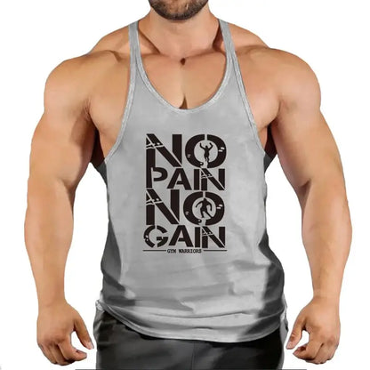 New Arrivals Bodybuilding stringer tank top man Cotton Gym sleeveless shirt men Fitness Vest Singlet sportswear workout tanktop