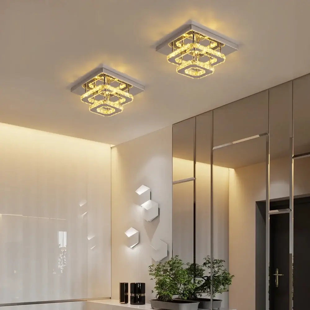 GreeLustr Crystal LED Ceiling Light, 20 or 27 cm