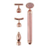 4 in 1 Vibrating Rose Quartz Roller Face Roller Eye Massager Jade