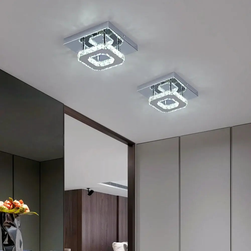 GreeLustr Crystal LED Ceiling Light, 20 or 27 cm